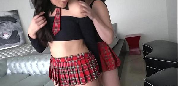  Gorgeous naughty Lesbians Casey Calvert Miranda Miller ANAL schoolgirls
